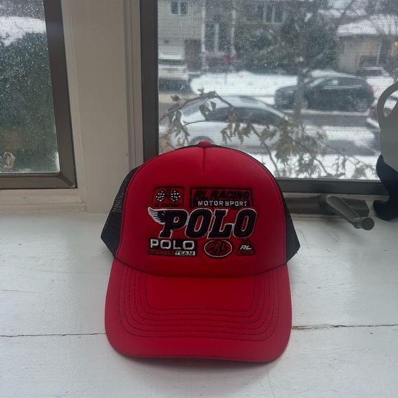 Polo Ralph Lauren Other - Polo by Ralph Lauren Red Racing Cap